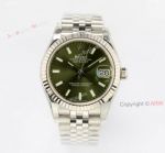 Copy 31mm Rolex Datejust Green Dial Jubilee Watch Replica 